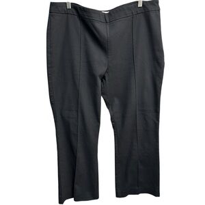 Mango Pants Womens US 14 Black Dress Pants High Rise Work Career Office Side Zip